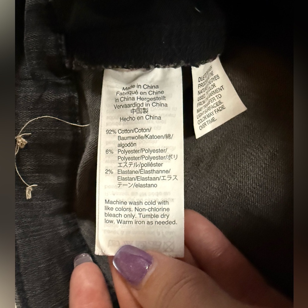 Madewell 9” High Rise Skinny Jeans in Black Sea 29 Tall - Picture 9 of 13